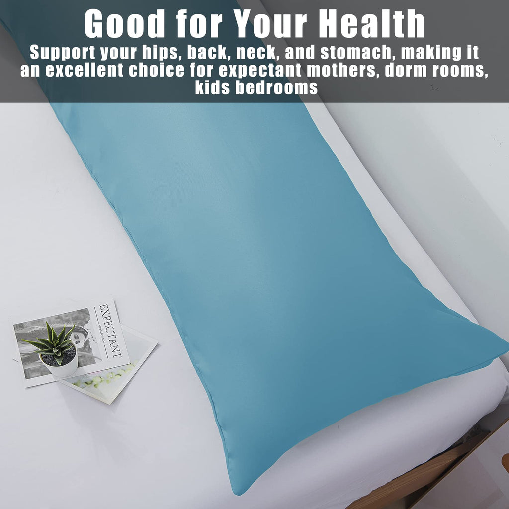 Body Cooling Pillow Cases Cover, Bamboo Rayon Body Pillowcases With Zipper Closure, Cool And Breathable Pillow Case For Hot Slee