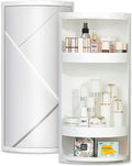 olpad Bathroom Rotating Triangle Storage Rack 360 Degree Rotating MultiFunction Organizer Plastic Triangle Shelf DustProof Wat