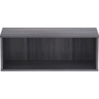 Lorell, Llr90281, Panel System Open Storage Cabinet, 1 Each, Charcoal