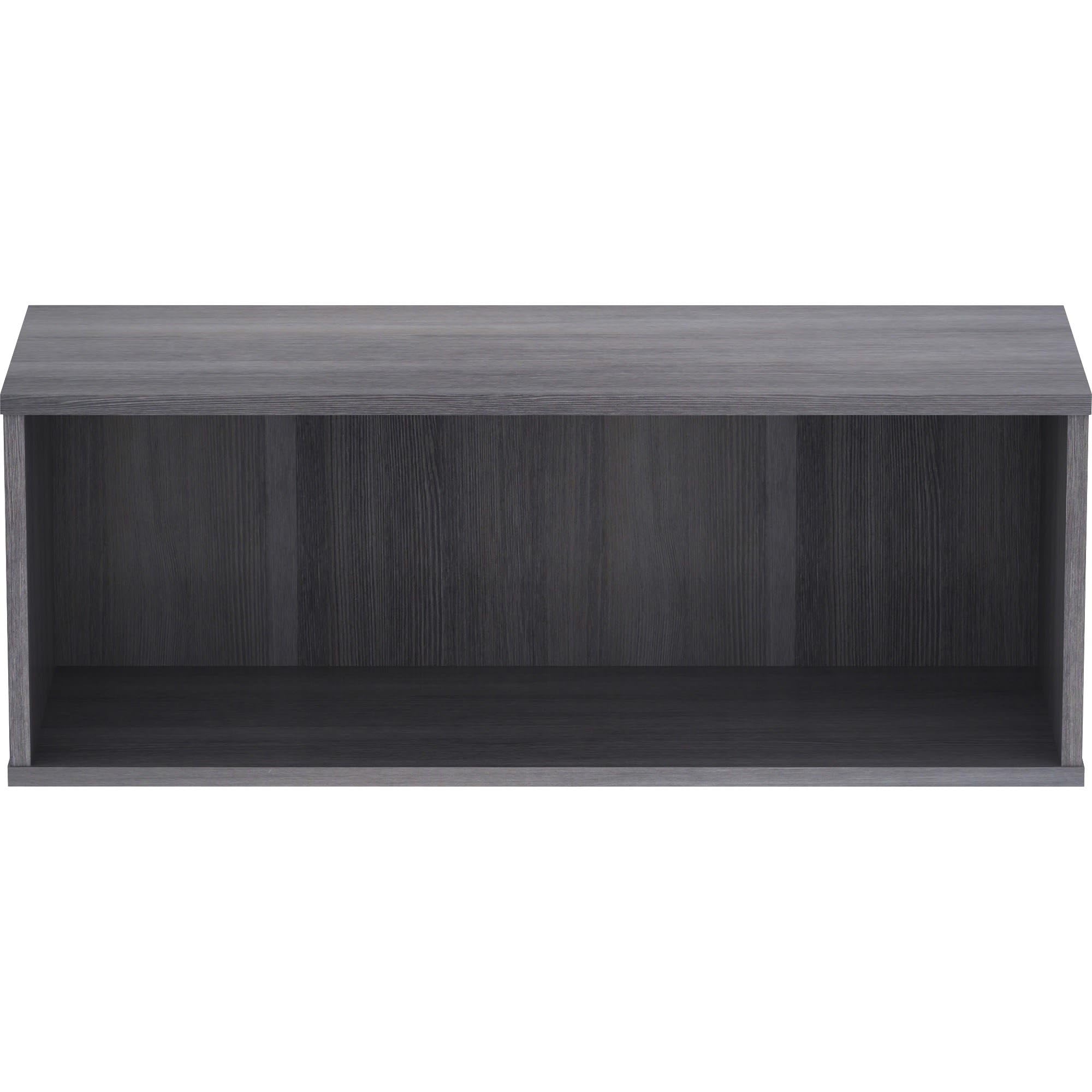 Lorell, Llr90281, Panel System Open Storage Cabinet, 1 Each, Charcoal