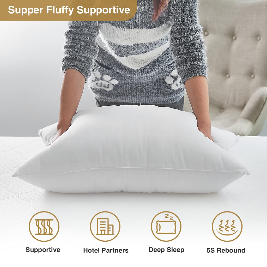 Acanva Bed Pillows For Sleeping, Cooling Hotel Quality With Premium Soft 3D Down Alternative Fill For Back, Stomach Or Side Slee