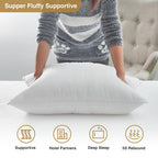 Acanva Bed Pillows For Sleeping, Cooling Hotel Quality With Premium Soft 3D Down Alternative Fill For Back, Stomach Or Side Slee