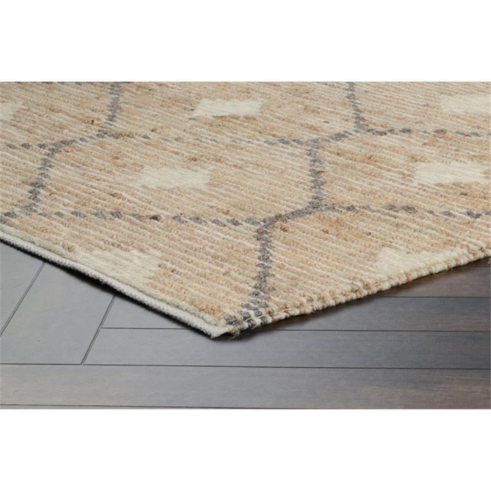 Kosas Home Reign 108X144 Transitional Wool Jute And Cotton Rug In Natural