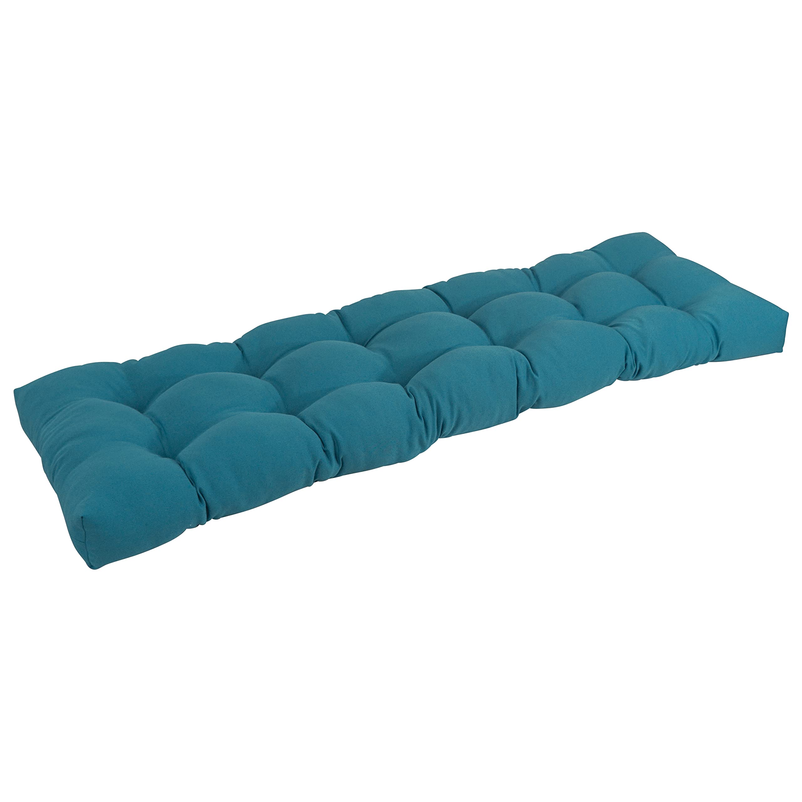 Blazing Needles Twill Tufted Bench Cushion, 55 x 19, Indigo 1 Count