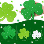 St. Patrick'S Day Table Wooden Signs 3 Pieces St. Patrick'S Table Decor Irish Themed Wooden Shamrock Decor Green Shamrock Blocks