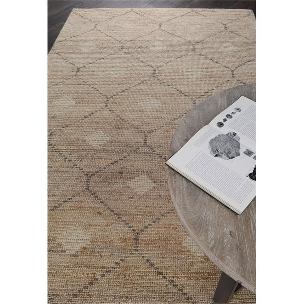 Kosas Home Reign 108X144 Transitional Wool Jute And Cotton Rug In Natural