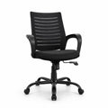 Evian Medium Back Mesh Office Chair Black With 360 Swivel
