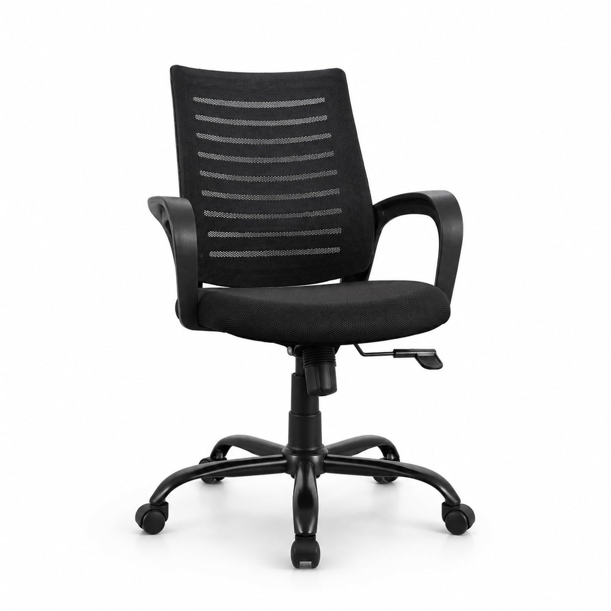 Evian Medium Back Mesh Office Chair Black With 360 Swivel