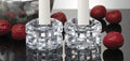 Godinger Diamante Crystal Candle Votive Holder, 2-Piece (14856)