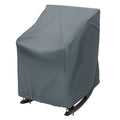 Toruta Outdoor Rocking Chair Cover 27.5'' L X 32.5'' D X 39'' H Grey 420D Waterproof Oxford Fabric Production Patio Furniture Ro
