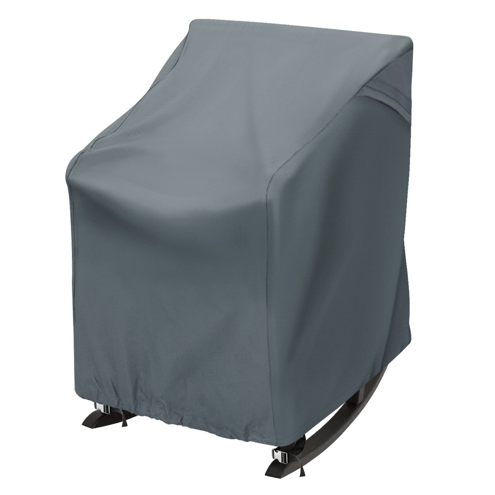 Toruta Outdoor Rocking Chair Cover 27.5'' L X 32.5'' D X 39'' H Grey 420D Waterproof Oxford Fabric Production Patio Furniture Ro