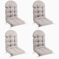 Mguio Adirondack Chair Cushions Set Of 4, Rocking Chair Cushions High Back, Thickened Patio Chair Pad For Indoor And Outdoor, 44