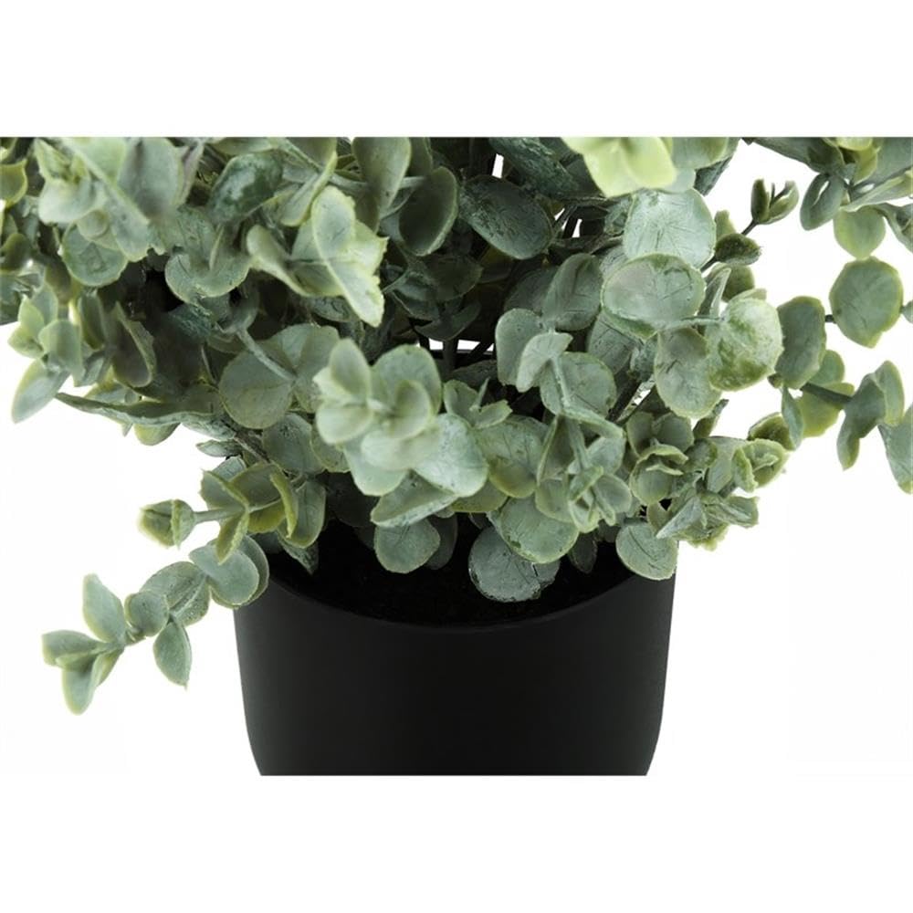 Monarch Specialties I 9580 Artificial Plant, 11' Tall, Eucalyptus Grass, Indoor, Faux, Fake, Table, Greenery, Potted, Set of 2, Decorative, Green Leaves