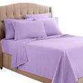 Clara Clark Queen Sheets, 6 Piece Set - Hotel Luxury Sheets For Queen Size Bed, Super Soft Bedding Sheets & Pillowcases, Queen Size Sheets, Lavender