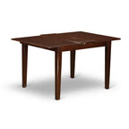 East West Furniture MLCA6-MAH-W 6 Piece Modern Dining Table Set Contains a Rectangle Wooden Table with Butterfly Leaf and 4 Dining Room Chairs with a Bench, 36x54 Inch, Mahogany