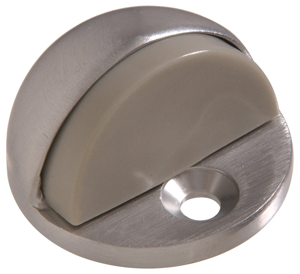 Hardware Essentials 852969 Low Dome Floor Door Stops Satin Chrome 1/4'-3/4' Clearance