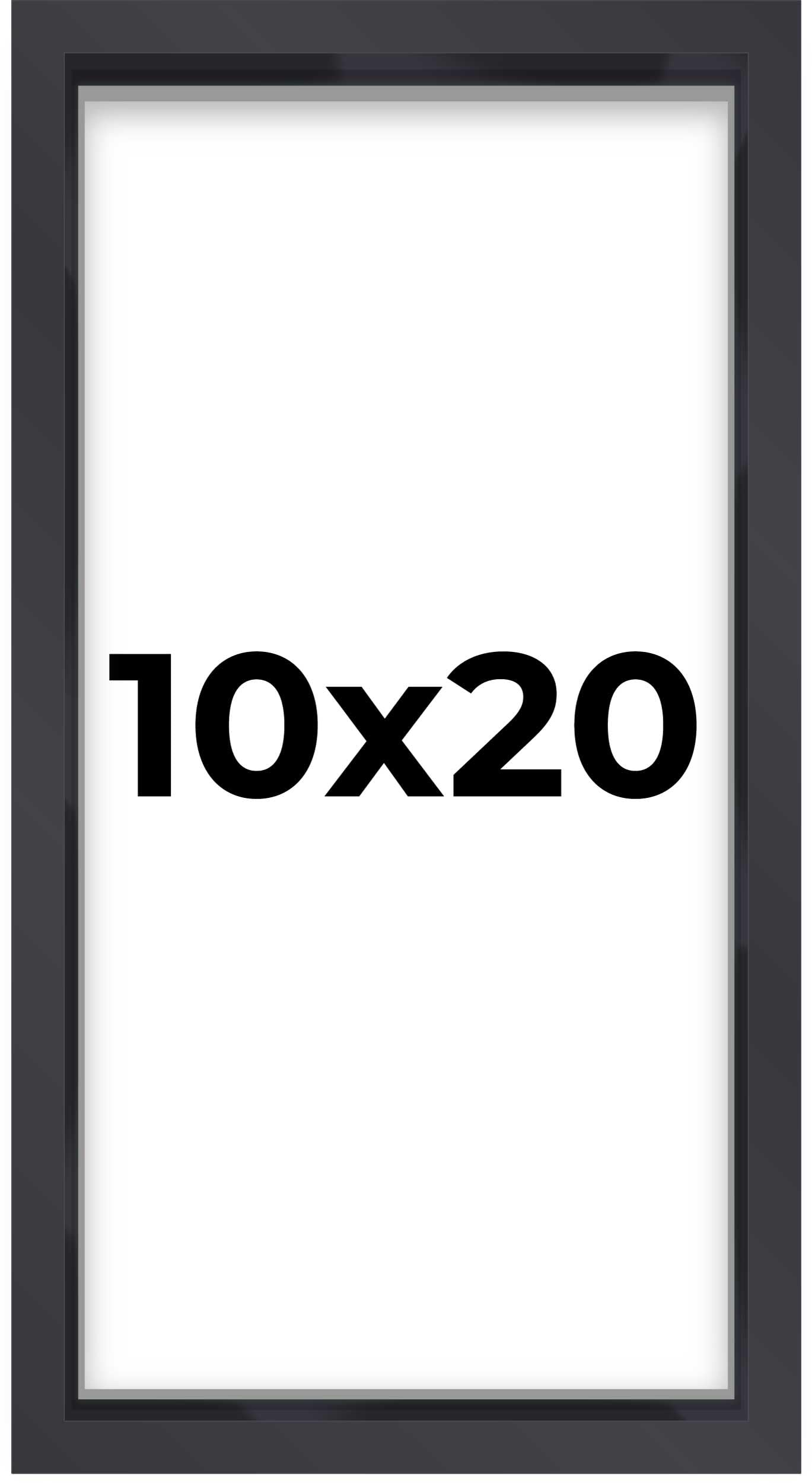 10x20 Shadow Box Frame Contemporary Black | 1'' Depth of Usable Space| Interior Size 10x20 or 20x10 Inches| UV Resistant Acrylic