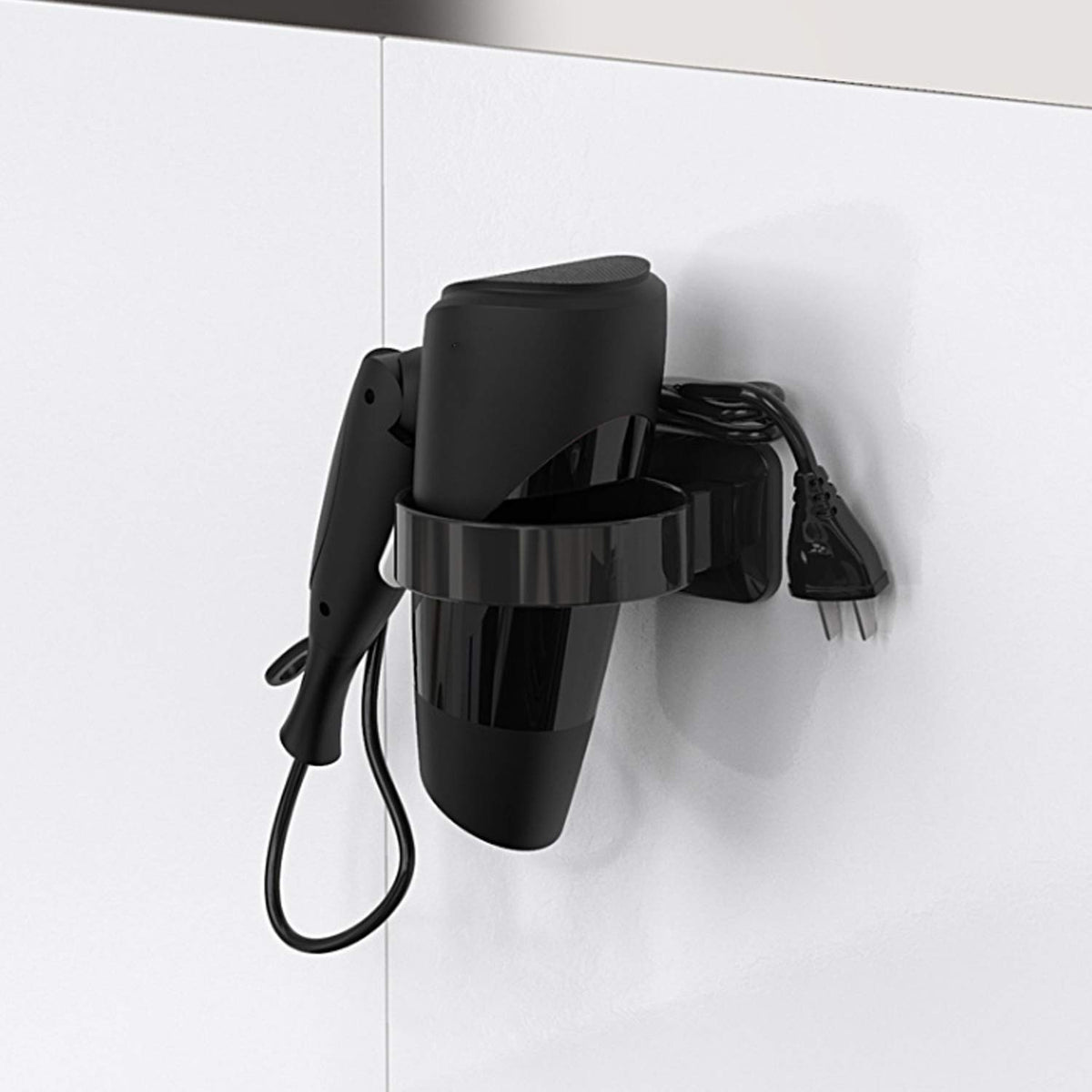 Hair Dryer Holder, Bathroom Hair Dryer Holder, Hair Care Tools Holder Wall Mount, Styling Tool Organizer For Hair Dryer - Extra