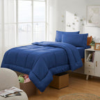 Dorm Room Essentials College Bedding Comforter Set 5 Piece Twin Size Bed In A Bag For College Students Boys And Girls, Twin, Roy