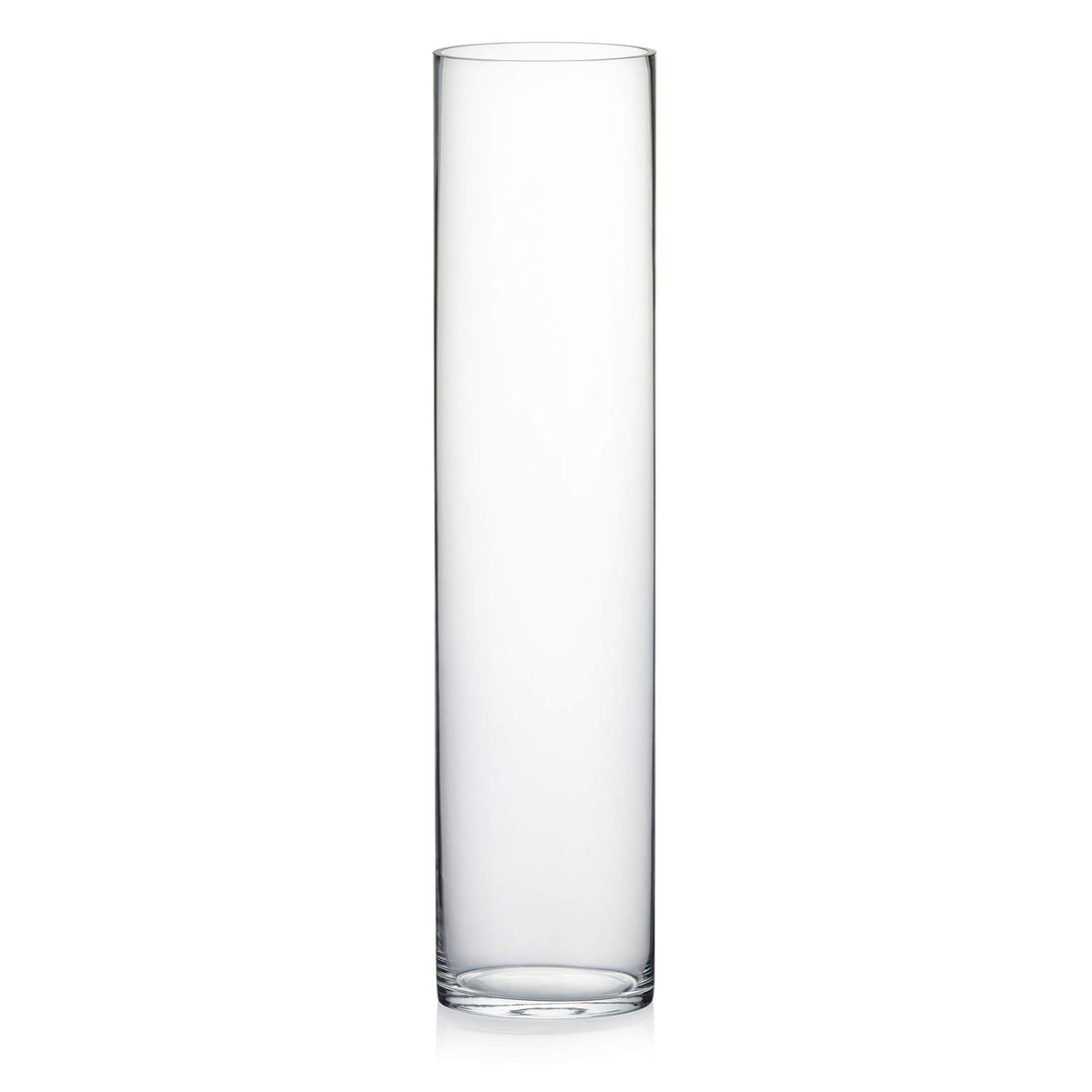 WGV Cylinder Vase, Width 6, Height 26, Clear Tall Glass Container Terrarium Candle Holder for Wedding Centerpiece, Party Event, Home Office Decor, 1 Piece