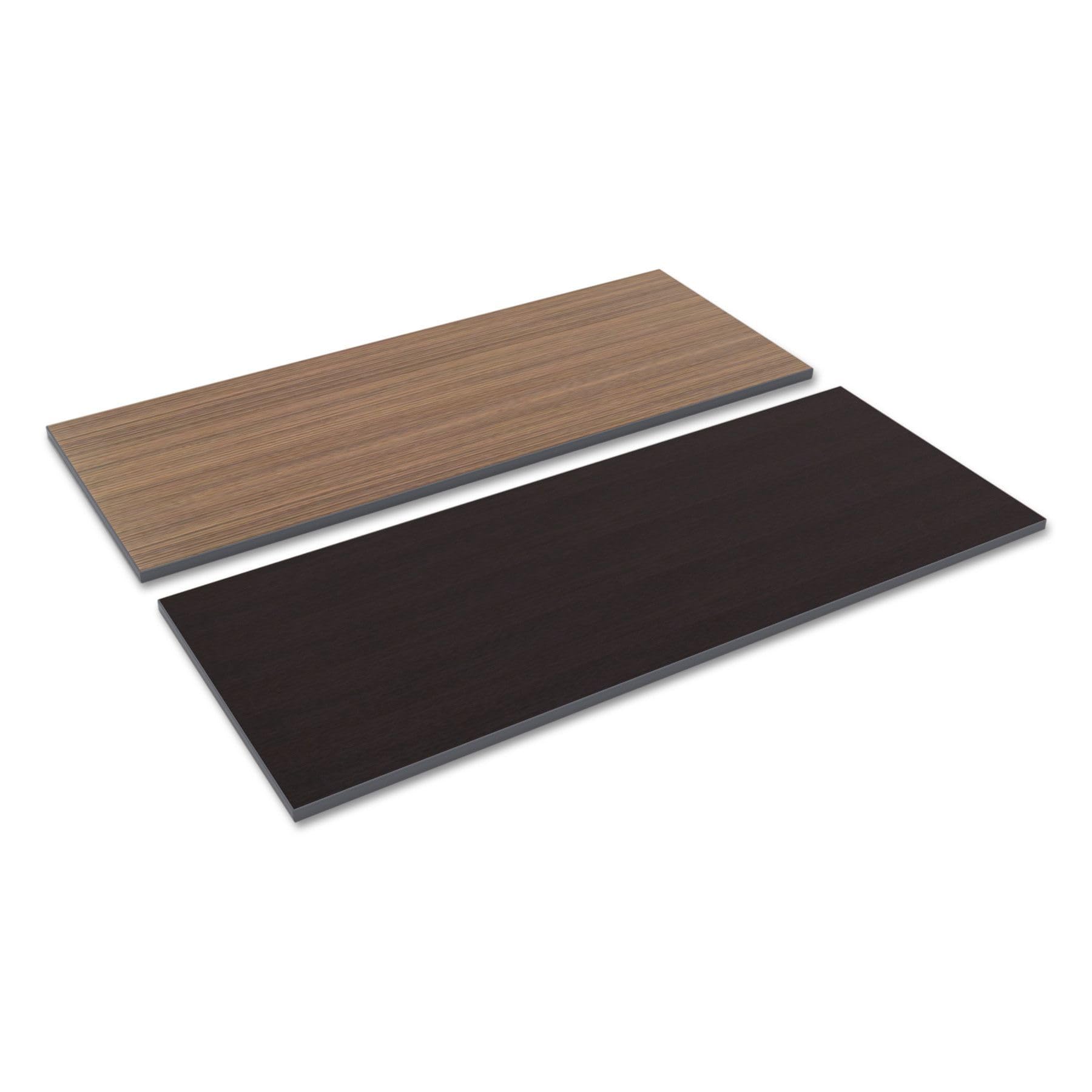 Alera ALETT6024EW 59.38 in. W x 23.63 in. D Rectangular Reversible Laminate Table Top - Espresso/Walnut