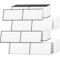 DEWOO 10 Peel and Stick Subway Tile Kitchen Backsplash for Wall, White (Thicker Design)