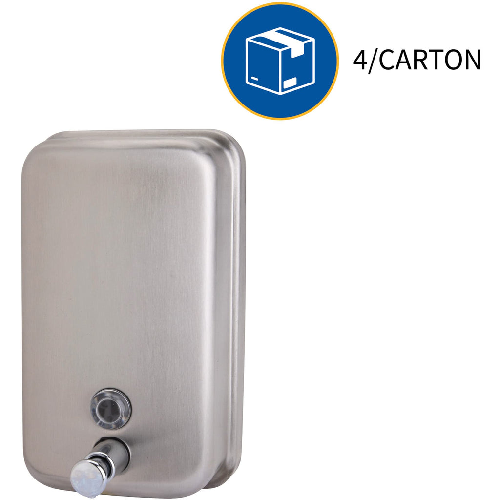 Sparco ProductsSoap Dispenser, Corrosion Resistant, Stainless Steel