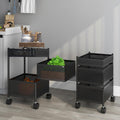 Ganraj 3Tier Metal Kitchen Trolley With Wheels/Onion Potato Rack/Vegetable Storage Stand/Spice Rack/Onion Basket For Kitchen (B