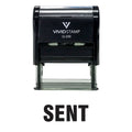 Sent Self Inking Rubber Stamp (Black Ink) - Medium