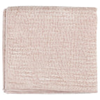 Kosas Home Dimitry 92" Velvet and Solid Cotton Sateen Queen Quilt in Bliss Pink