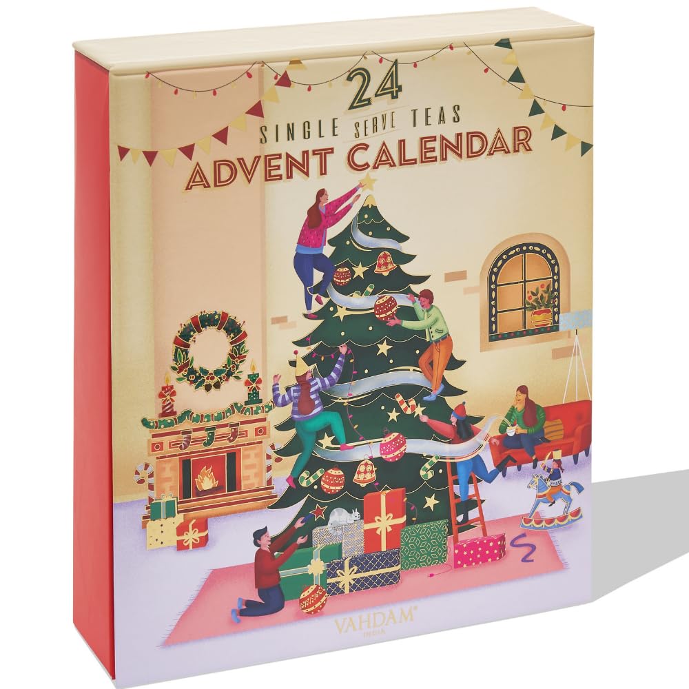 Limited Edition - Advent Calendar 2024 Tea Bags (48g/1.69oz) 24 Unique Flavors - Luxury Holiday Gift Box | Christmas Advent Cale
