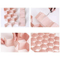 Losa Honeycomb Closet Cabinet Sock Underwear Drawer Divider Organizer Pink