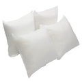 Mybecca 4 Pack Premium Hypoallergenic Stuffer Pillow Insert Sham Square Form Polyester, Standard/White 18' X 18'