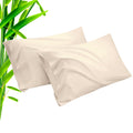 Pillow Cases Standard Size 2 Pack, Bamboo Rayon Cooling Pillowcases With Envelope Closure, Cool Breathable Pillow Case For Hot S