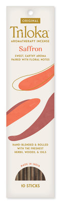 Triloka Original Incense, Saffron, 10 Sticks