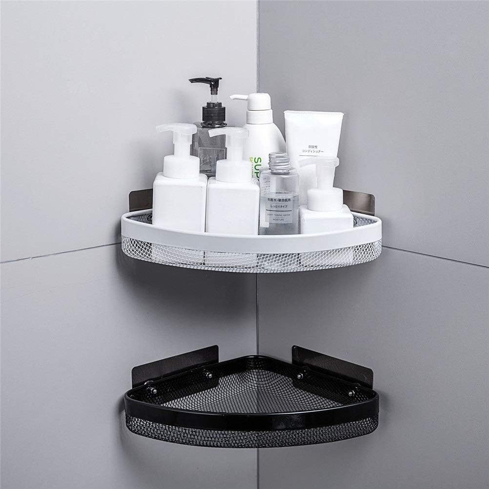 MYTHOS Bathroom Organizers and Storage Corner Shower Caddy  Adhesive Heavy Weight Shower with Soap Dish, Shampoo Basket  Corne