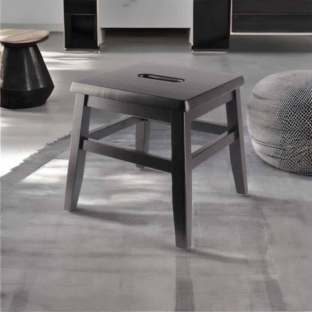 Ergode Wood Kaya Conductor Stools - Lightweight & Portable, Coffee Finish, 2-Pc Set