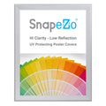 SnapeZo Poster Frame 36x48 Inches, Silver 1.7 Inch Aluminum Profile, Front-Loading Snap Frame, Wall Mounting, Wide Series