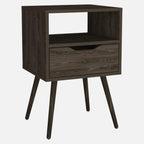 HomeRoots Modern Dark Walnut Bedroom Nightstand