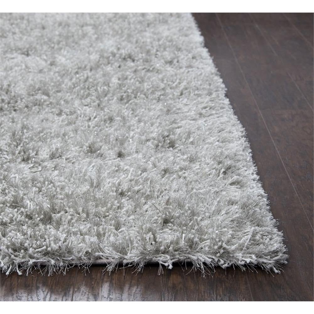 Rizzy Home Alora Decor Pearl 5'X7'6" Solid Lt. Gray Hand-Tufted Area Rug