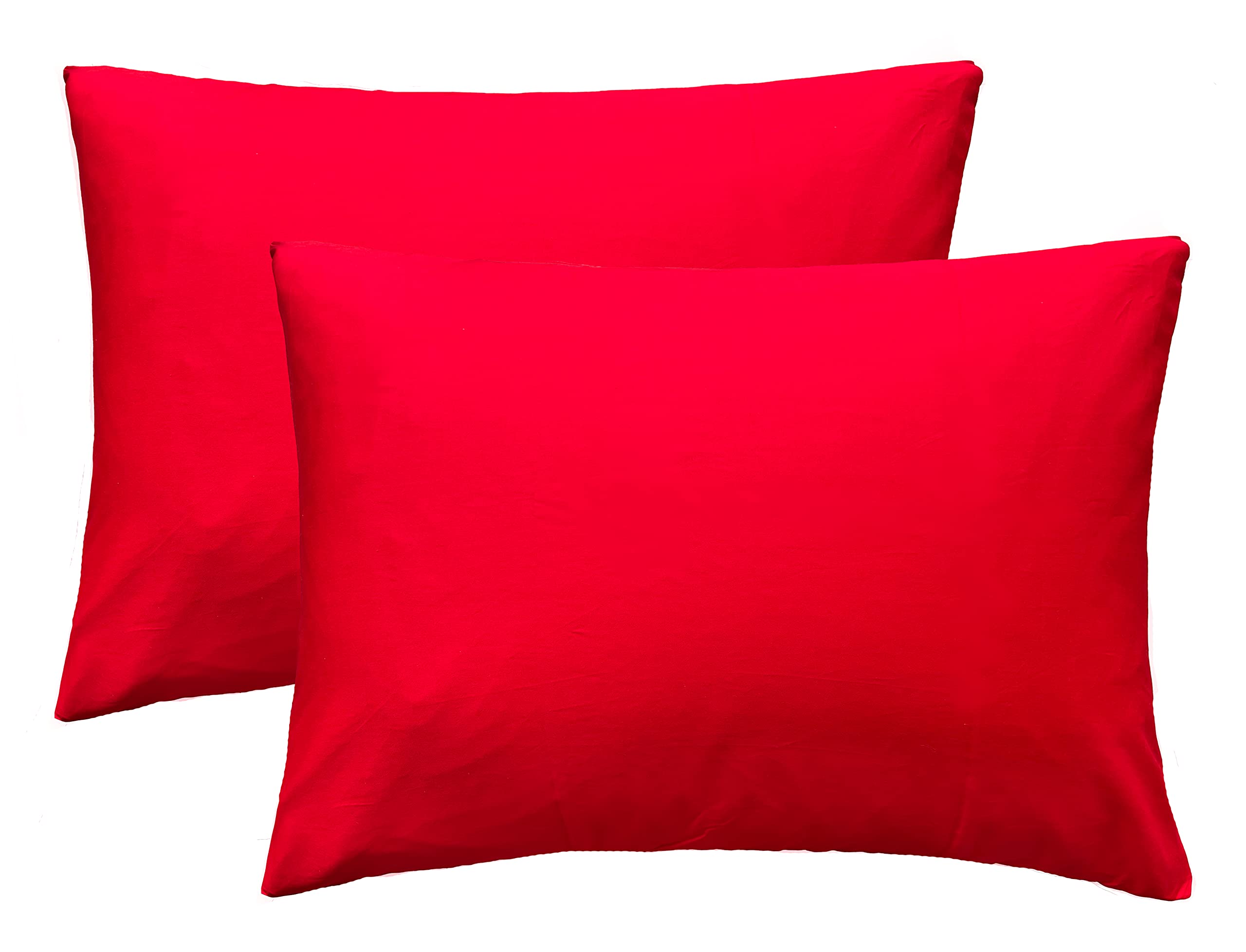 Imaylex Soft 100% Egyptian Cotton Zipper Closure Pillowcases, Cozy And Lightweight Pillow Case,Valentines Day Decor,Set Of 2, Re