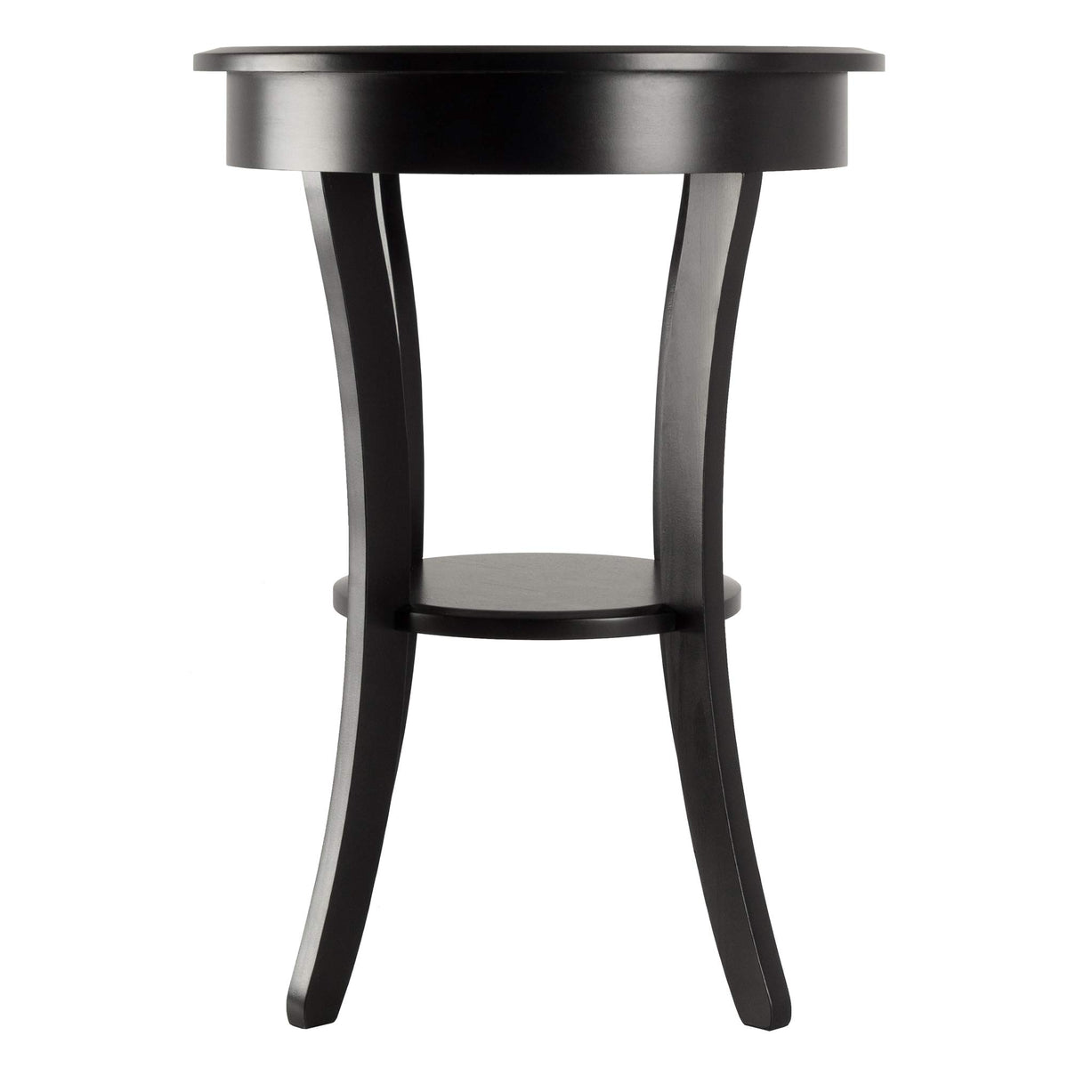 Winsome Wood Sasha Accent Table, Black, 20.00 x 20.00 x 27.00 Inches