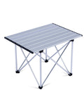 iClimb Ultralight Compact Camping Folding Table with Carry Bag (Reinforced Silver - L)