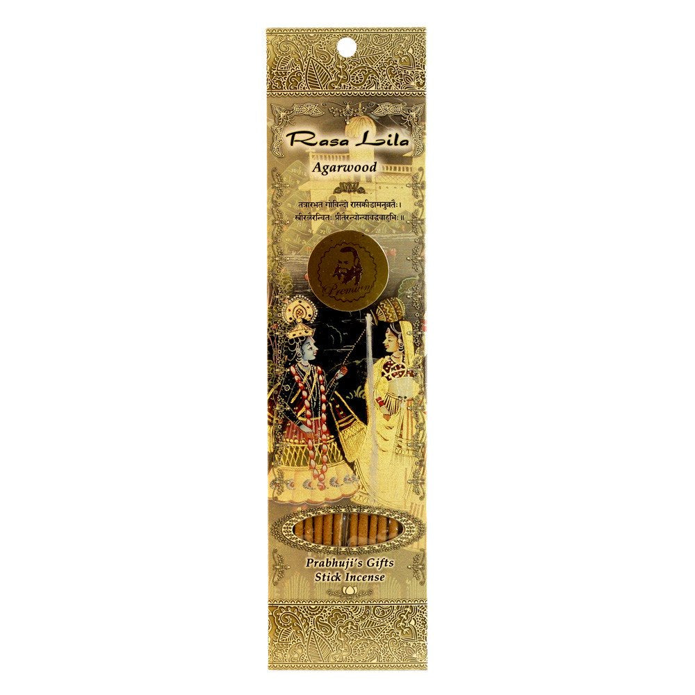 RAMAKRISHNANANDA Incense Stick Rasa Lila Agarwood, 1 EA