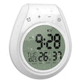 Digital Shower Clock Waterproof, Bathroom Timer Clock, Digital Kitchen Wall Clock, Large LCD Display, 12/24 Hour Format, Indoor 