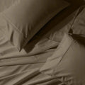 Royal Tradition Solid 650-Thread-Count, Cotton-Blend Twin Extra Long Xl 3Pc Bed Sheets Set, Taupe