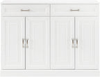 Crosley Furniture Stanton Traditional Sideboard Buffet Cabinet with Storage, White