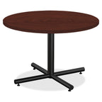Lorell LLR62578 Round Invent Tabletop - Mahogany