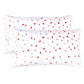 Elegant Comfort Ultra Soft Set Of 2 Hearts Print Pillowcases - 1500 Premium Hotel Quality Microfiber, Soft And Smooth Envelope C