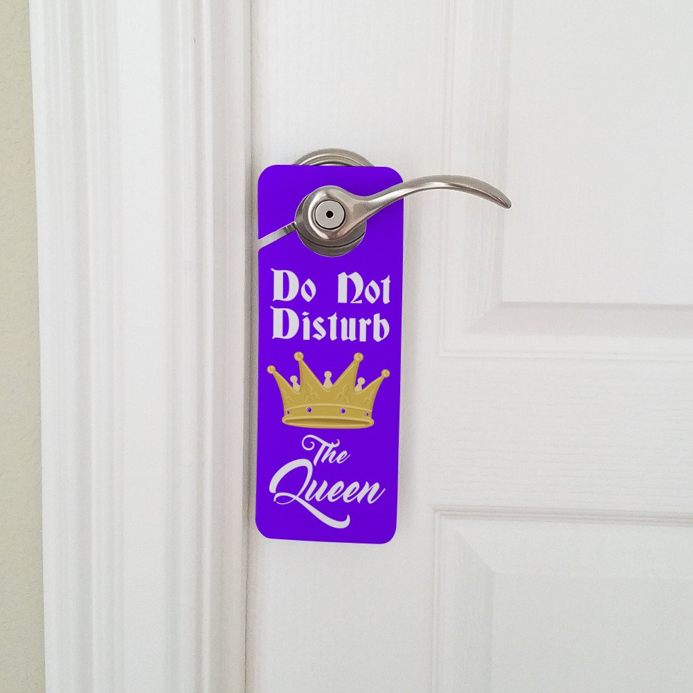 Graphics And More Do Not Disturb The Queen Plastic Door Knob Hanger Sign